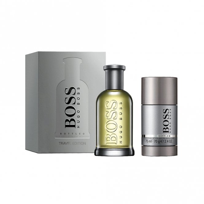 8090 Boss Bottled (Grey) 100ml 2pc Gift Set100ml Edt Spr, 75ml Deodorant Stick