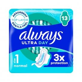 Always Ultra Day Normal Sanitary Towels Size 1 13's