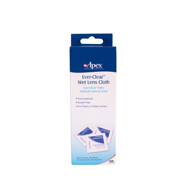 Apex Ever-Clean Wet Lens Cloths Carded