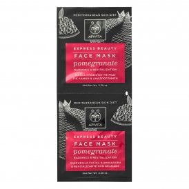 APIVITA Express Beauty Face Mask For Radiance & Revitalization With Pomegranate 2X8ml