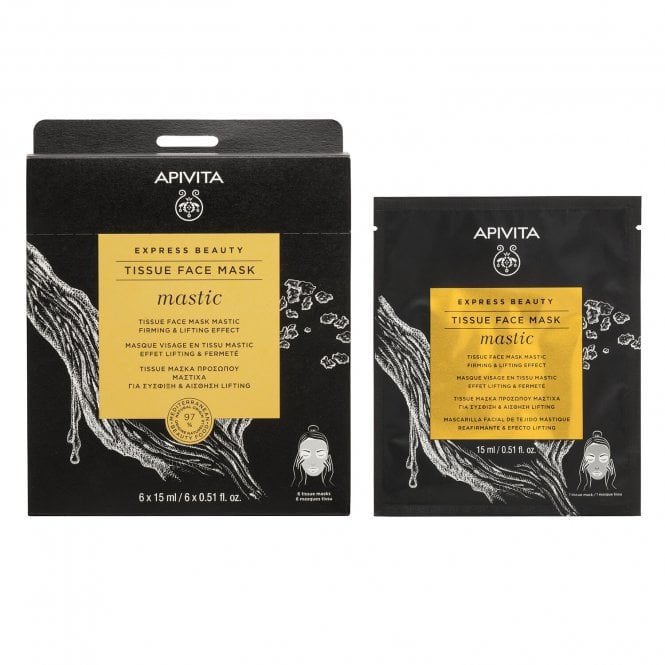 APIVITA Express Beauty Tissue Face Mask Mastic Firming & Lifting Effect 15ml