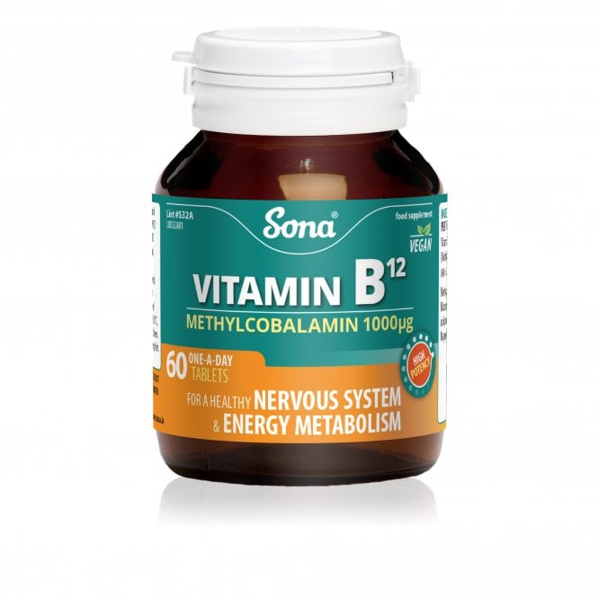 B12 Methylcobalamin 1000μg 60 Tabs