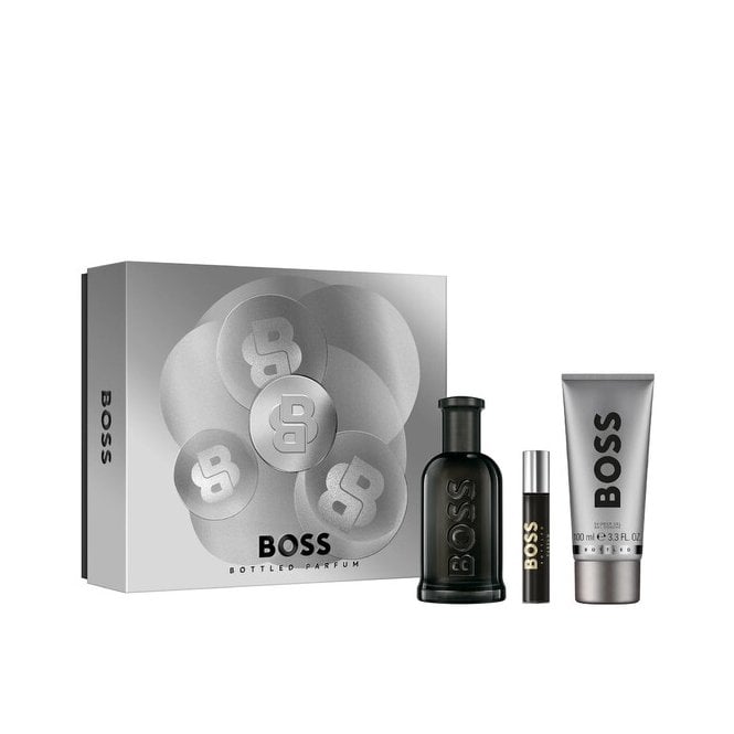 B2906 Boss Bottled (Grey) 100ml 3pc Gift Set100ml Edp Spr, 100ml Shower Gel, 10ml Edp Spr