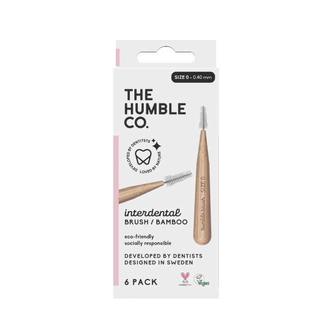 Bamboo Interdental Brush 6-pack - Size 0 (0.40mm)