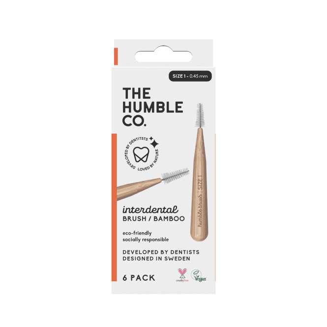 Bamboo Interdental Brush 6-pack - Size 1