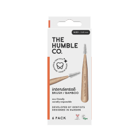Bamboo Interdental Brush 6-pack - Size 1
