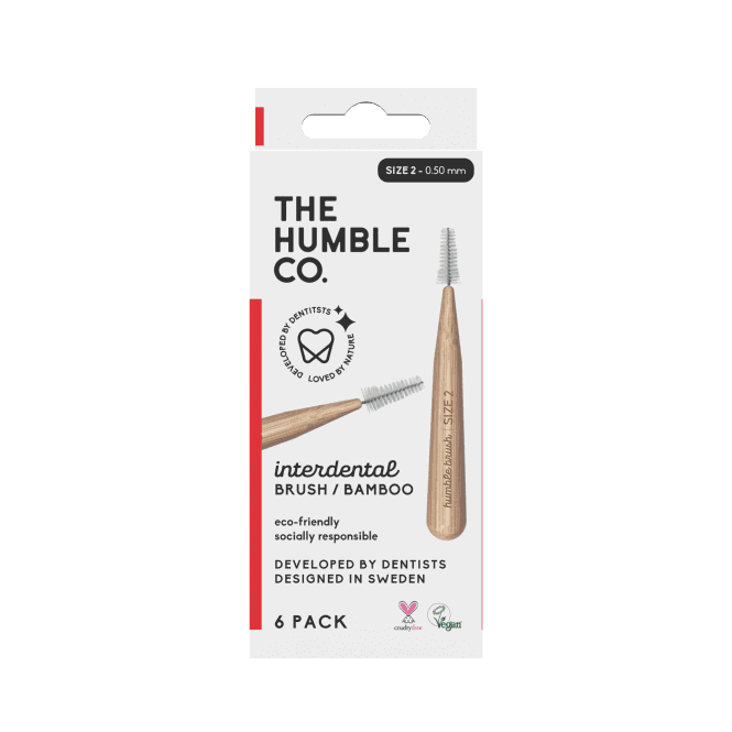 Bamboo Interdental Brush 6-pack - Size 2