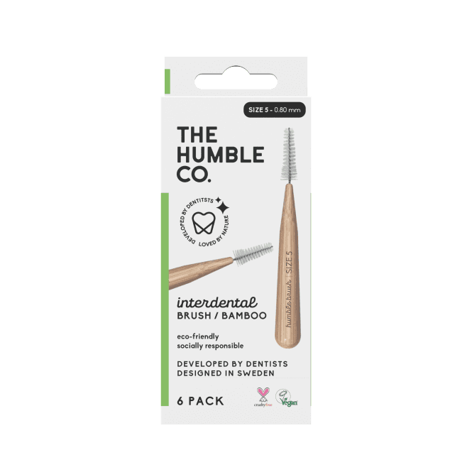 Bamboo Interdental Brush 6-pack - Size 5