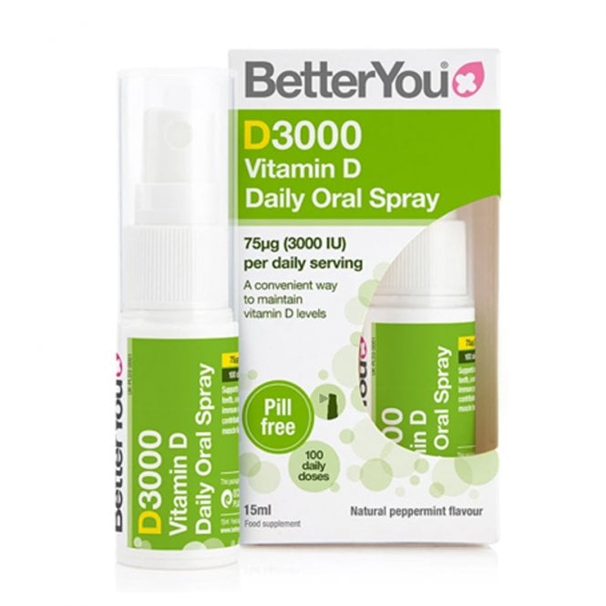 Better You DLUX3000 Daily Oral D3 Spray 15ml
