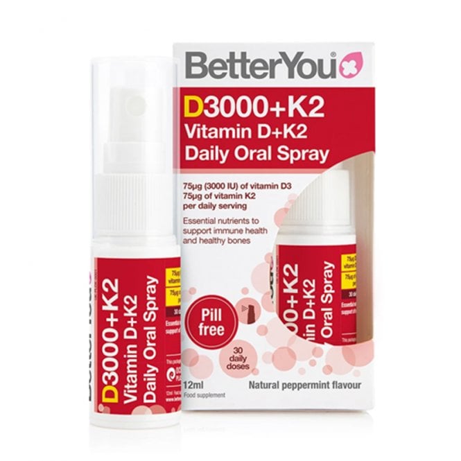 Better You DLUXPlus Vitamin D+ K2 Daily Oral Spray 12ml