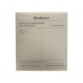 Biodance Radiant Vita Niacinamide Real Deep Mask 4 x 34g
