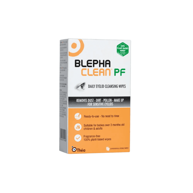 Blephaclean Eyelid Plastic Free Wipes 20 Pack