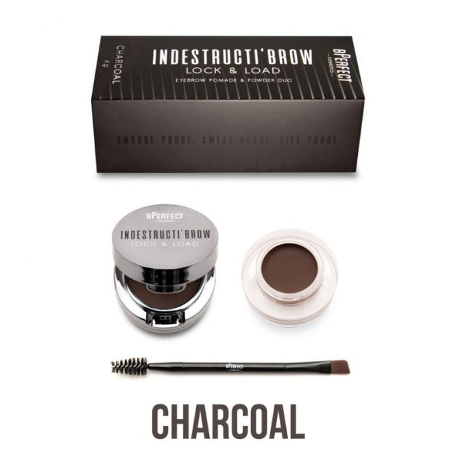 Bperfect Indestructi'Brow Lock & Load Eyebrow Pomade & Powder Duo Charcoal 4g