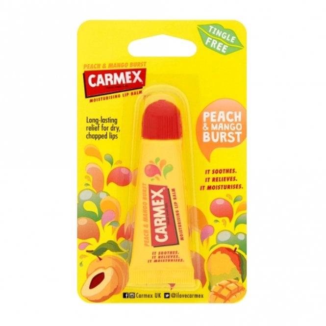 Carmex Peach & Mango Lip Balm Tube 10g