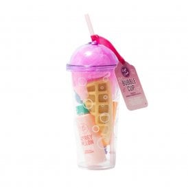 Chit Chat Bubble Cup Gift SetDrinking Cup With Straw, 75ml Bubble Bath, 30ml Body Wash, 50g Bath Fizzer, Shower Sponge