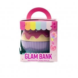Chit Chat Glam Bank Gift SetMoney Tin, 1.8ml Lip Gloss, 3g Blusher, Eyeshadow Palette