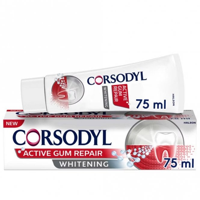 Corsodyl Active Gum Repair & Whitening Toothpaste 75ml