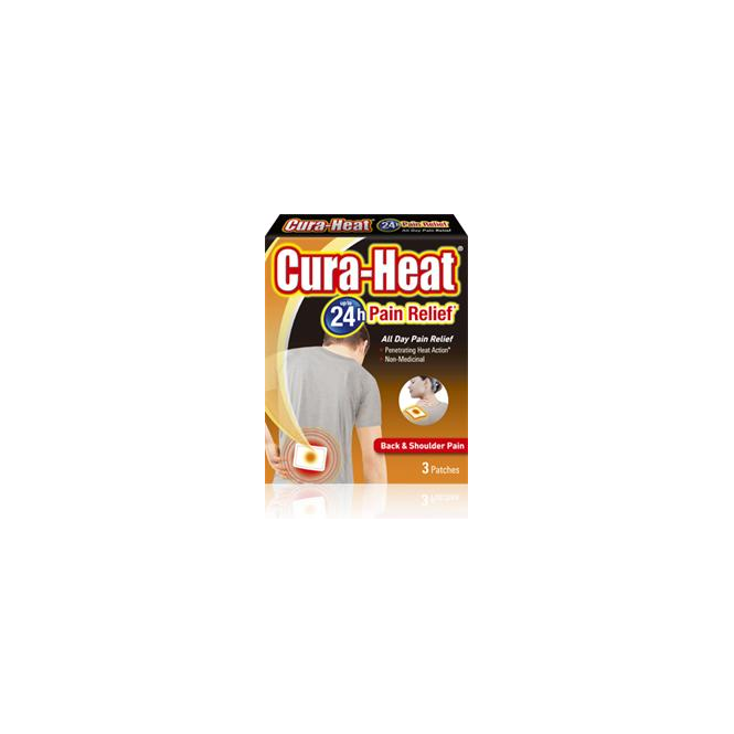 Cura-Heat Back & Shoulder Pack Of 3