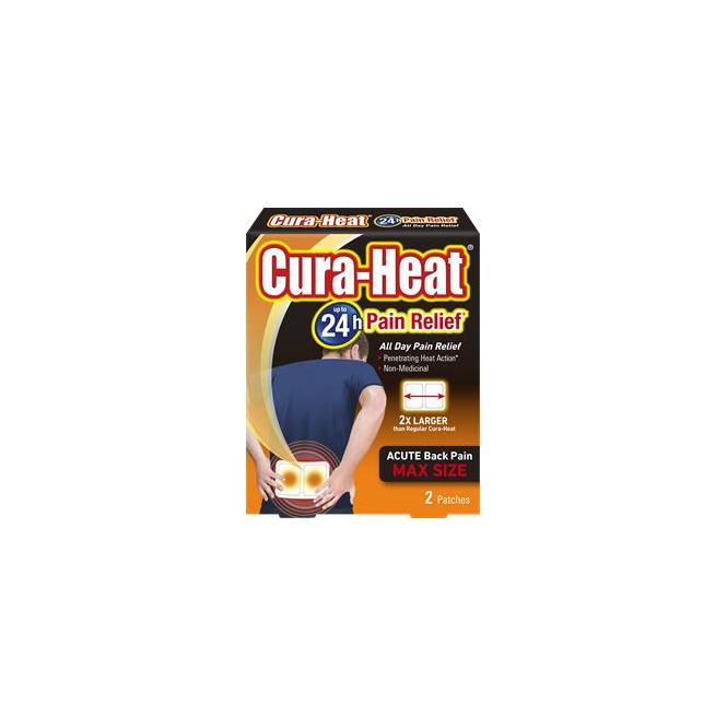 Cura Heat Max 2 Patches 24Hr
