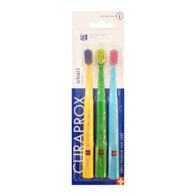 Curaprox 7600 Smart Ultrasoft Toothbrush Triple Pack