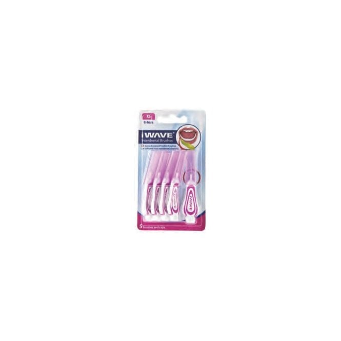 Curaprox IWave 0.40mm Pink Interdental Brushes 5's