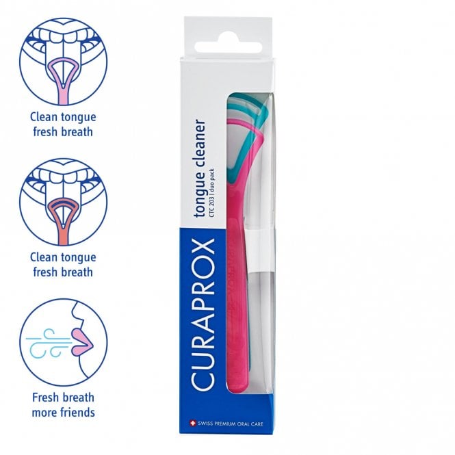 Curaprox Tongue Scraper Duo Pack