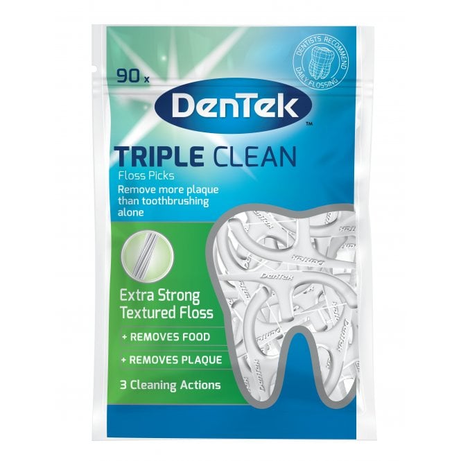 Dentek Triple Clean Flossers Mint (90 Pack)
