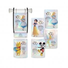 Disney 100 25ml 5pc Face Mask Collection25ml Cucumber Mask, 25ml Coconut Mask, 25ml Watermelon Mask, 25ml Peach Mask, 25ml Green Tea Mask