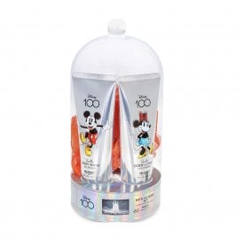 Disney 100 Bath & Body Dome100ml Vanilla Bath, 100ml Vanilla Body Lotion, Shower Puff