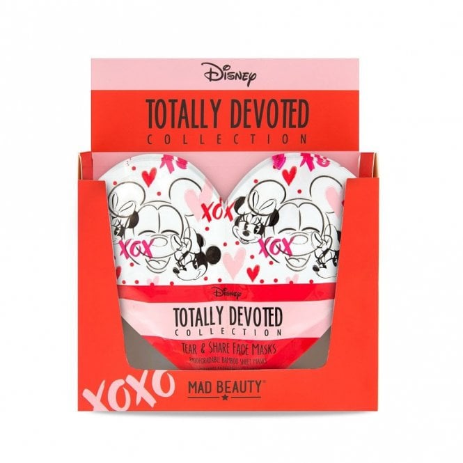 Disney Minnie Mickey Totally Devoted Tear & Share Sheet Face Mask (1)