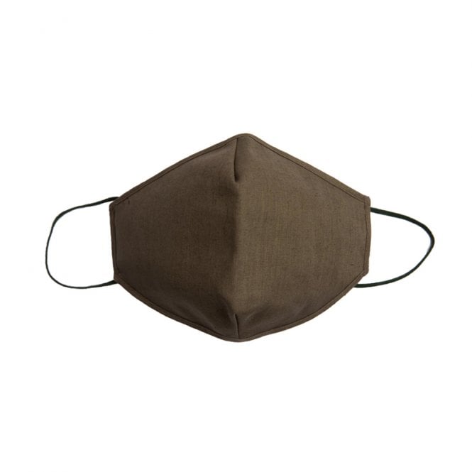 Easy Diamond Reusable Mask Brown Linen Large