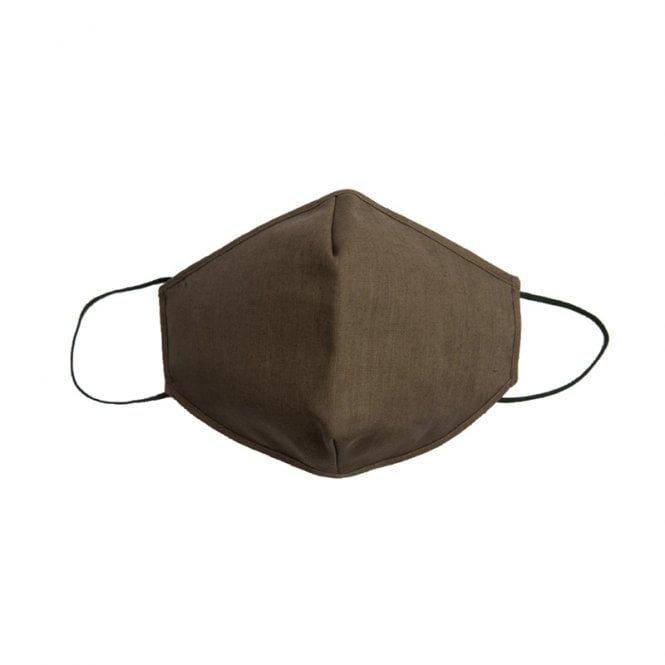 Easy Diamond Reusable Mask Brown Linen- Medium