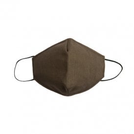 Easy Diamond Reusable Mask Brown Linen- Medium