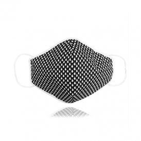 Easy Diamond Reusable Mask Commas On Black- Large