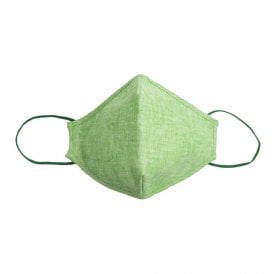 Easy Diamond Reusable Mask Green Linen Medium