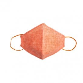 Easy Diamond Reusable Mask Orange Linen Medium