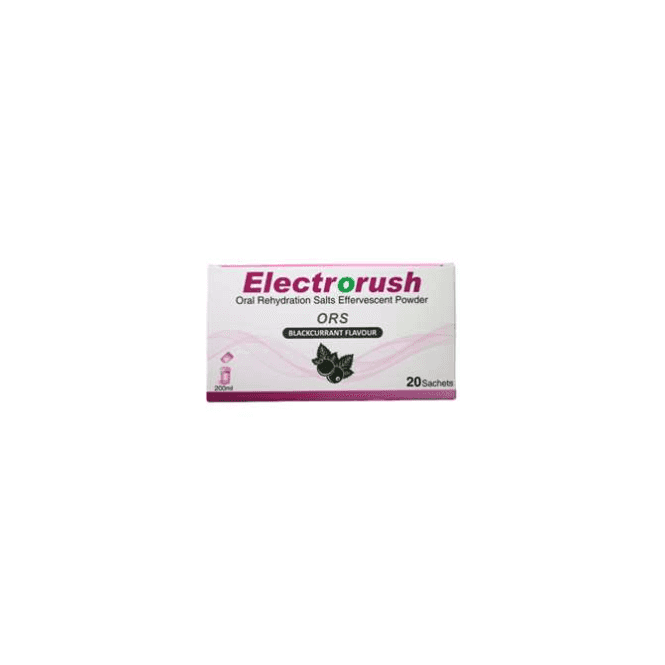 Electrorush ORS Sachets Blackcurrant 20 pack