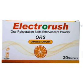 Electrorush ORS Sachets Orange 20 pack