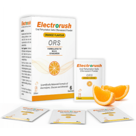 Electrorush ORS Sachets Orange 6 pack