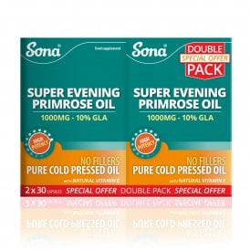 Evening Primrose Oil 1000mg TWIN PACK 30 x 2 Caps