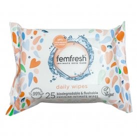 Femfresh Biodegradable Intimate Daily Wipes 25's