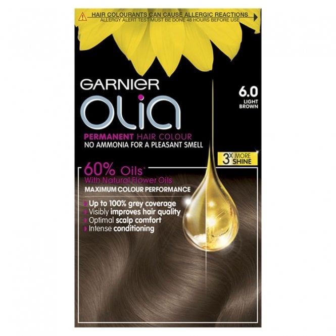 Garnier Olia 6.0 Light Brown Permanent Hair Dye