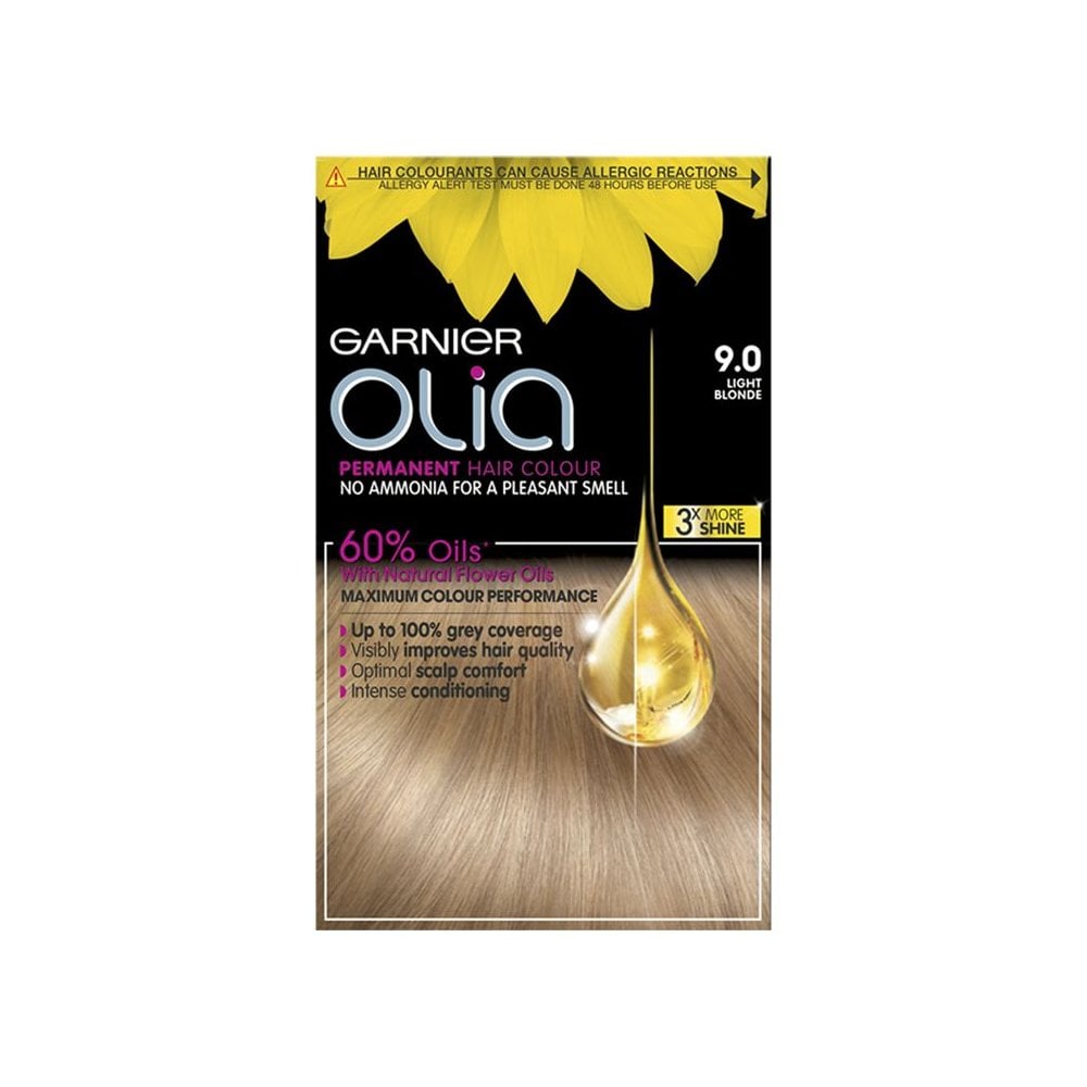 Garnier Olia Haarfarbe 9.0 Hellblond - Permanente Farbe Ohne Ammoniak Mit 60% Öl