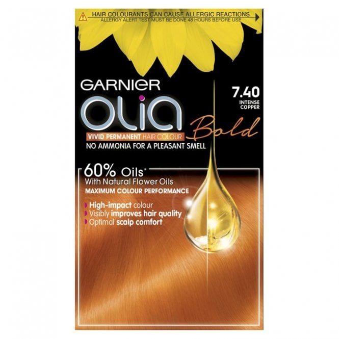Garnier Olia Bold 7.40 Intense Copper Permanent Hair Dye