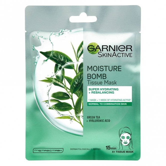 Garnier Skin Active Moisture Bomb Green Tea Tissue Mask 32g