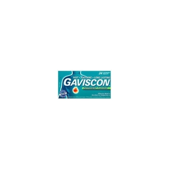 Gaviscon Peppermint Tablets 24 Pack