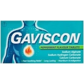 Gaviscon Peppermint Tablets 48 Pack