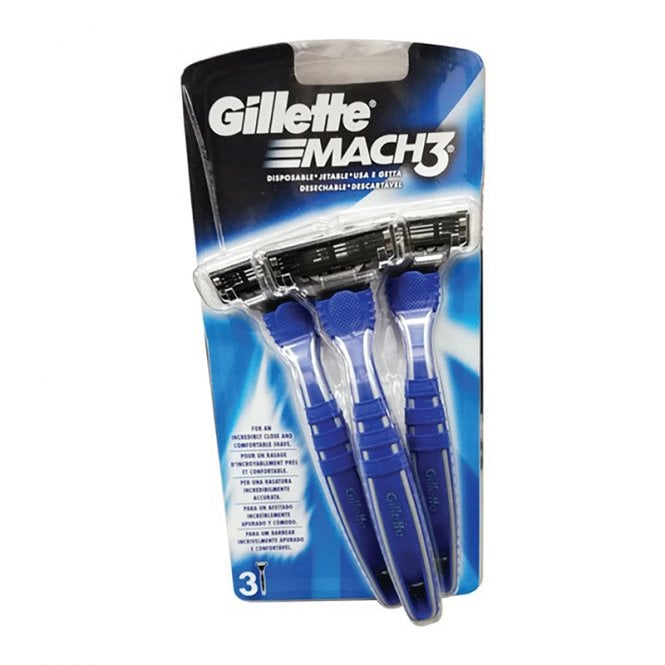 Gillette Mach 3 Manual Disposable Razors 3's7012