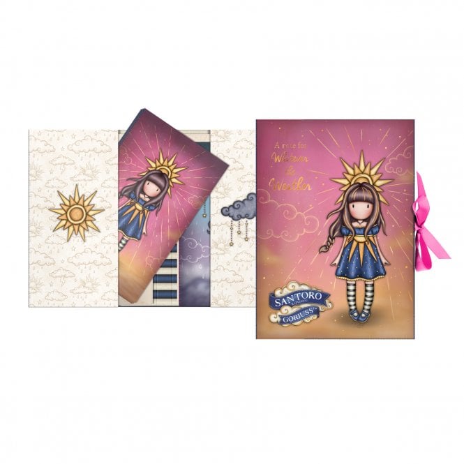 Gorjuss Whatever The Weather Ray Of Light Correspondence Set2 x 4 Cards With Envelopes