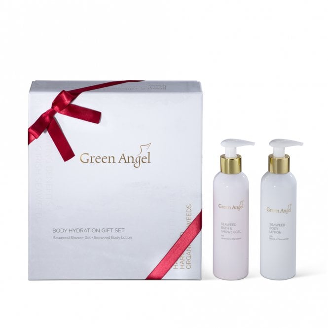 Green Angel Body Hydration Gift Set200ml Seaweed Bath & Shower Gel, 200ml Seaweed Body Lotion